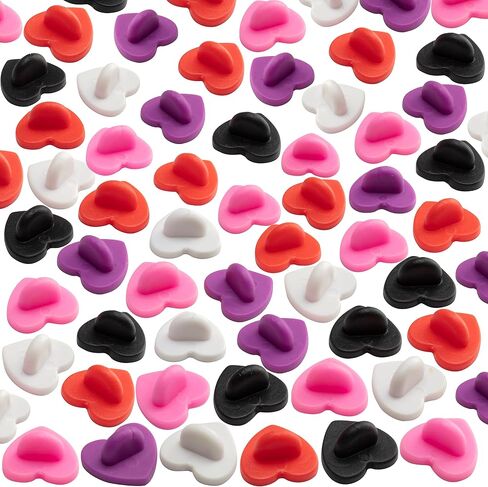 Heart Shape PVC Rubber Pin Backs(100PCS) Five Assorted Colors -Compatible with Disney & Novelty Collector pins - Keep your favorite collectible pins safely secured - Keepers,Tie Tack,Lapel Pin Backing in Saudi Arabia