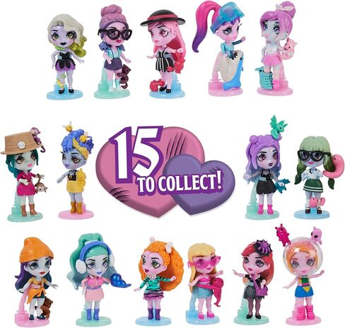 Zombaes Forever, Wild Vibes, Surprise Collectible Zombie Figure, Doll Accessories & Toy Coffin (Styles May Vary), 3.5-inch, Kids Toys for Girls in Kuwait