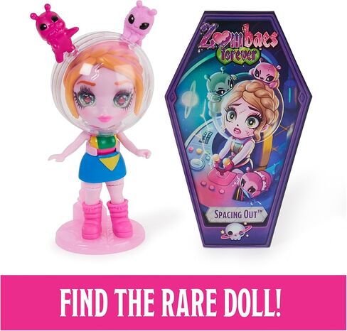 Zombaes Forever, Wild Vibes, Surprise Collectible Zombie Figure, Doll Accessories & Toy Coffin (Styles May Vary), 3.5-inch, Kids Toys for Girls in Kuwait