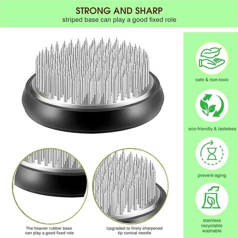 Alimtee Japanese Ikebana Vase Kit Flower Frog Japanese Flower Arranging Supplies Flower Container and 4 Floral Frog Kenzans - 1.4inch and 0.9inch Dia, Bowl Vase (Ikebana Vase - Hammering Pattern) in Kuwait