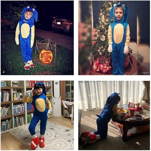 Nezababy زي القنفذ للأولاد بذلة كرتونية وقفازات وغطاء للرأس زي للأطفال في الهالوين in Kuwait