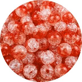100pcs Crackle Acrylic Beads 12mm Crystal Acrylic Beads for Jewelry Making Round Spacer Beads Acrylic Crafts Beads Bulk Beads for Necklace Bracelet Earrings DIY Jewelry Decoration(Mix Colors)