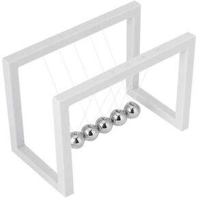 كرات توازن مهد نيوتن من AIXICWXI، كرات أكريليك، كرة توازن نيوتن، ألعاب مكتب تعلم الفيزياء العلمية للمكتب والديكور المنزلي (أبيض) in Kuwait