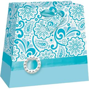 Speckled Black & Gold Congratulations Large Gift Bag - (1 Ct) - Perfect for Graduations, Weddings & Milestones