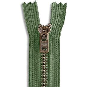 Zipper Antique Brass Jean Zipper 9" Color Army Green 9 inch Zippper Teeth Width 5 mm in Saudi Arabia