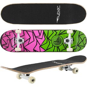 لوح تزلج Flybar الكامل للمبتدئين - لوح تزلج للأطفال مقاس 31 بوصة، سطح لوح تزلج مزدوج مقعر من خشب القيقب، خفيف الوزن، غير قابل للانزلاق، للأولاد والبنات، للأعمار من 6 سنوات فما فوق in Kuwait