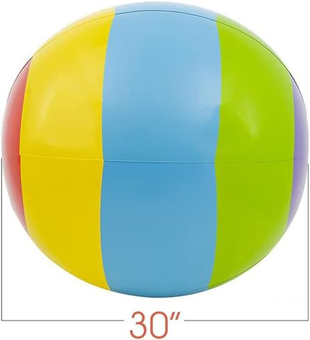 ArtCreativity Jumbo Beach Ball, 1pc, Large 30 Inch Beach Ball for Kids and Adults, Swimming Pool Toy for Active Play, Classic Pool Party Décor, Outdoor Toy for Kids in Vibrant Colors in Saudi Arabia