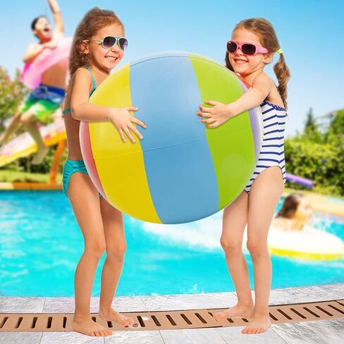 ArtCreativity Jumbo Beach Ball, 1pc, Large 30 Inch Beach Ball for Kids and Adults, Swimming Pool Toy for Active Play, Classic Pool Party Décor, Outdoor Toy for Kids in Vibrant Colors in Saudi Arabia
