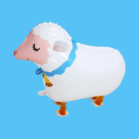 سوتوجو 10 قطع من بالونات حيوانات المزرعة، بالونات حيوانات المزرعة لديكور حفلات اعياد الميلاد وحفلات الشواء (بونيا، بطة، ديك، بقرة، خنزير، خنزير، كلب منقط، كلب مرقط، كلب راعي، ضفدع، قطة) in Kuwait