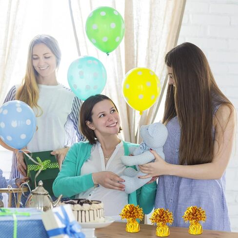 مجموعة أوزان البالونات المعدنية 36 قطعة من Dansib، حامل بالونات معدنية ثقيلة صلبة للبالونات، قطعة مركزية للطاولة، ديكور DIY لحفلات أعياد الميلاد وحفلات الزفاف وحفلات استقبال المولود الجديد، مقاس 2.5 × 5 بوصات (فضي) in Kuwait
