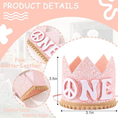 زي قبعة عيد ميلاد رائع من ايه جروفي ون - زي تاج عيد ميلاد رائع، زي بوهو رائع لعيد الميلاد الاول للاطفال بنمط هيبي، زينة / ديكور حفلة عيد الميلاد الاول in Kuwait