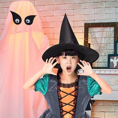 8 قطع قبعة الساحرة، قبعات الساحرة، قبعات الساحرة المعلقة، قبعات الساحرة السوداء المعلقة، قبعات الساحرة العائمة، زخارف قبعات الساحرة، قبعات الساحرات ديكور الهالوين لزينة حفلات عيد الهالوين، أسود in Kuwait