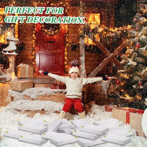 24 Pieces Kraft Gift Boxes with Lids Large Clothes Boxes Christmas Large Gift Box with 24 Count Foil Christmas Tag Stickers for Christmas Holiday Birthday Present Wrapping Clothes in Kuwait