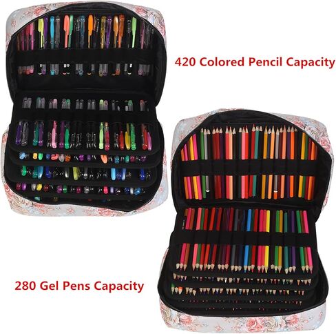 تحتوي فتحة حافظة أقلام شولانر على 360 إلى 364 قلم رصاص ملون أو 240 إلى 244 قلم جل ملون بسحاب in Kuwait