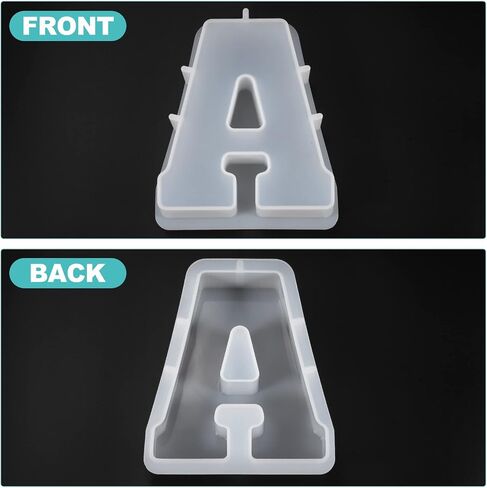 HARFINGTON 26pcs Large Letter Resin Mold 7" A-Z Capital English Alphabet Silicone Mould for Word Sign Art, DIY Crafts, Party Decoration in Saudi Arabia
