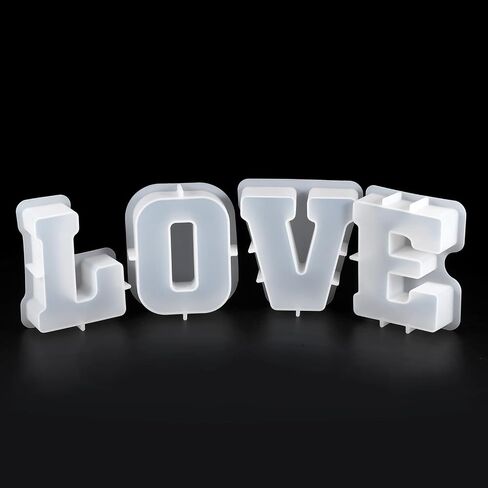 HARFINGTON 26pcs Large Letter Resin Mold 7" A-Z Capital English Alphabet Silicone Mould for Word Sign Art, DIY Crafts, Party Decoration in Saudi Arabia