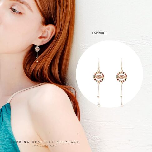 30 قطعة 5 أنماط من سبائك المينا حجر الراين سيدة وصلات ساحرة حلقات مزدوجة يسوع ماري الدينية بنديكت ميدالية سحر اتصال الصليب قلادة DIY صنع المجوهرات سوار قلادة أقراط in Kuwait