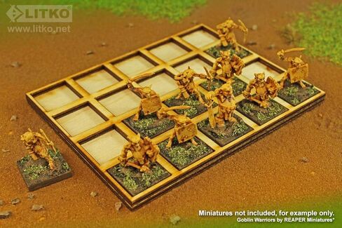 LITKO 5x4 Formation Tray for 20mm Square Bases Compatible with Oathmark in Saudi Arabia