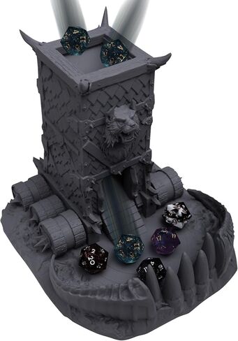 برج النرد مقاس 8 بوصة من JOYLORD - برج النرد Wolf Head DND مع ميزات صديقة للبيئة لأبراج النرد والتنينات - هدية مثالية لبكرات النرد in Kuwait