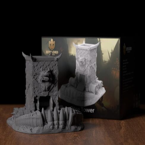 برج النرد مقاس 8 بوصة من JOYLORD - برج النرد Wolf Head DND مع ميزات صديقة للبيئة لأبراج النرد والتنينات - هدية مثالية لبكرات النرد in Kuwait
