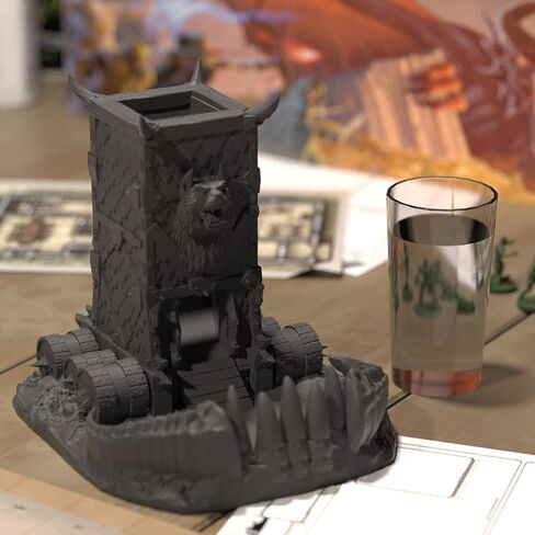 برج النرد مقاس 8 بوصة من JOYLORD - برج النرد Wolf Head DND مع ميزات صديقة للبيئة لأبراج النرد والتنينات - هدية مثالية لبكرات النرد in Kuwait