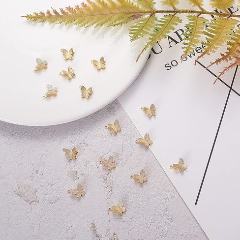 Airssory 50 Pcs Spider Web Net Charm Halloween Theme Golden Metal Spiderweb Cobweb Small Charms Bulk for Jewelry Making DIY Findings in Kuwait