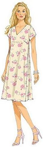 فساتين B6317 Misses' بلوفر برقبة على شكل حرف V من Butterick Patterns ، مقاس A5 (6-8-10-12-14) in Saudi Arabia