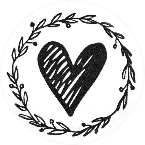 250-Pack Heart Stickers for Greeting Cards, Envelope Stickers for Wedding Invites, Thank You Cards, Letters, Clear Vinyl Save The Date Labels (1.25 in) in Saudi Arabia