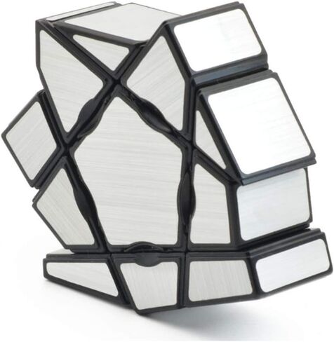 صن-واي مجموعة مكعبات مرآة شبح من 1 × 3 × 3 2 × 2 × 2 3 × 3 × 3 باللون الفضي مع ملصقات ملتوية، مجموعة مكعبات مكعبات احجية لعبة تحفيز الدماغ in Kuwait