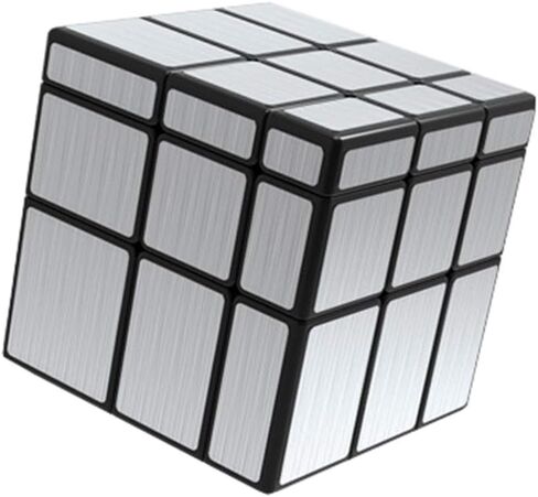 صن-واي مجموعة مكعبات مرآة شبح من 1 × 3 × 3 2 × 2 × 2 3 × 3 × 3 باللون الفضي مع ملصقات ملتوية، مجموعة مكعبات مكعبات احجية لعبة تحفيز الدماغ in Kuwait