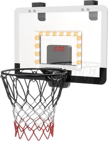MejorChoy Indoor Mini Basketball Hoop Set for Kids for Door Wall Room with 3 Balls Electronic Scoreboard in Kuwait
