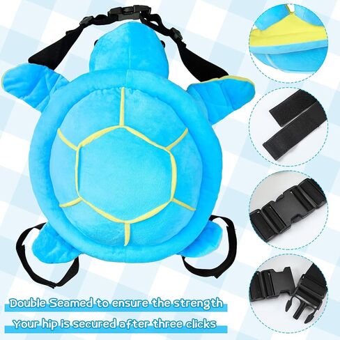 Cute Protection Hip Butt Pad Turtle Tortoise Protective Gear for Skiing Snowboarding Padded Skating Pads Turtle Hip Protection for Kids Adults (Blue) in Kuwait