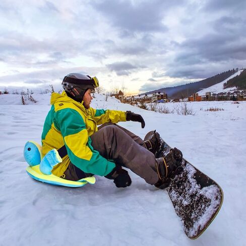 Cute Protection Hip Butt Pad Turtle Tortoise Protective Gear for Skiing Snowboarding Padded Skating Pads Turtle Hip Protection for Kids Adults (Blue) in Kuwait