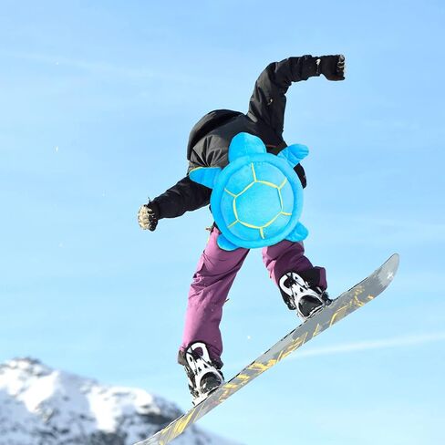 Cute Protection Hip Butt Pad Turtle Tortoise Protective Gear for Skiing Snowboarding Padded Skating Pads Turtle Hip Protection for Kids Adults (Blue) in Kuwait