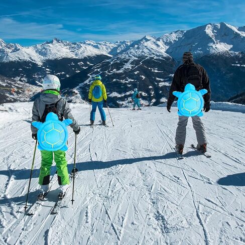 Cute Protection Hip Butt Pad Turtle Tortoise Protective Gear for Skiing Snowboarding Padded Skating Pads Turtle Hip Protection for Kids Adults (Blue) in Kuwait