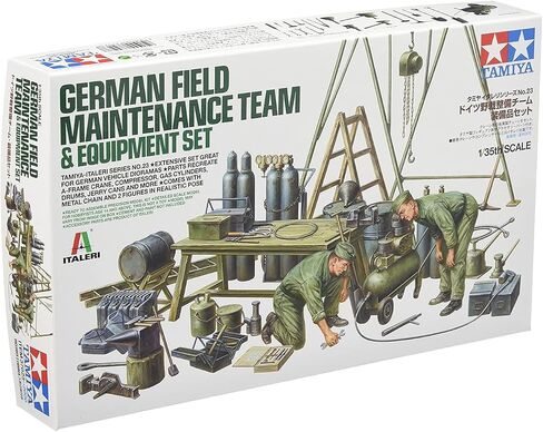 Tamiya Models German Field Maintenance Team W/Equip in Saudi Arabia