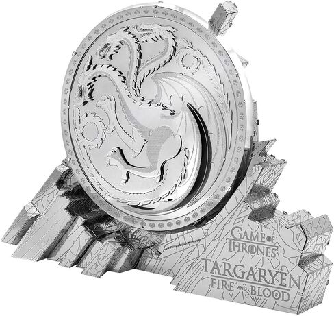 Metal Earth Fascinations Premium Series Game of Thrones Targaryen Sigil 3D Metal Model Kit Bundle with Tweezers in Saudi Arabia