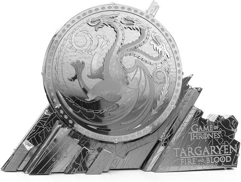 Metal Earth Fascinations Premium Series Game of Thrones Targaryen Sigil 3D Metal Model Kit Bundle with Tweezers in Saudi Arabia