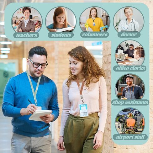 20 قطعة من حبال Fansunta البيضاء الفارغة، حبال رقبة بيضاء مع مشابك مخالب، حبال DIY لبطاقة الهوية، حبال داكرون مع أزرار كبس in Kuwait