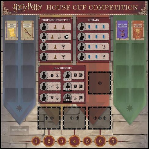USAOPOLY Harry Potter House Cup Competition | Worker Placement Board Game | Play as Your Favorite Hogwarts House | Officially Licensed Harry Potter Game in Saudi Arabia