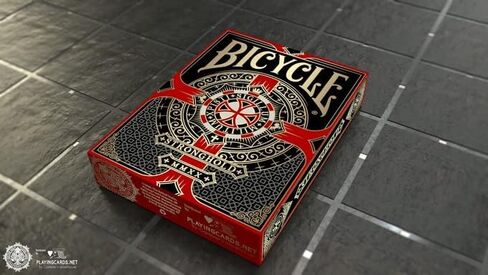 Bicycle Stronghold Crimson Playing Cards Standard Poker Deck by Gamblers Warehouse in Saudi Arabia