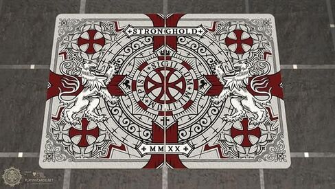 Bicycle Stronghold Crimson Playing Cards Standard Poker Deck by Gamblers Warehouse in Saudi Arabia
