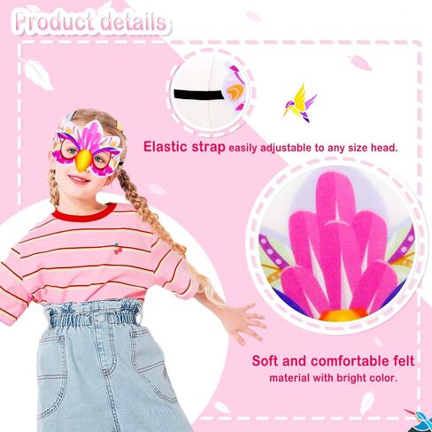 iROLEWIN Eagle-Bird-Wings-Costume for Kids and Bird Mask Owl Dress-Up Costumes for Girls Boys Play Halloween Party Favors in Saudi Arabia