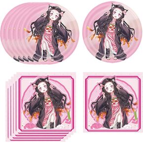 CBVMVMY Birthday Party Supplies, 20 Plates and 20 Napkins, Birthday Party Decorations for Boys and Girls in Kuwait