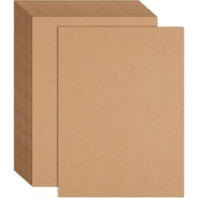 FEPITO 60 Sheets Kraft Paper 8.5 x 11 Inches Brown Paper Letter Size Craft Paper Sheets for Printing Labels DIY Arts and Craft in Saudi Arabia