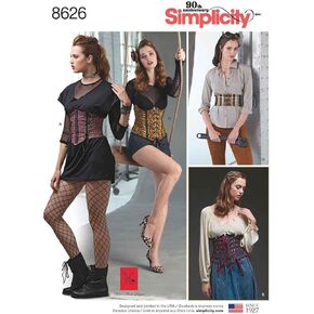 Simplicity Women's Corset Belt with Waist Cincher Cosplay Costume Accessory Sewing Patterns by Karen Fleisch, Sizes 14-22 in Kuwait