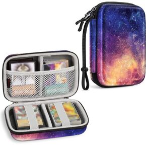 CaseBot Cards Case Compatible with PM TCG Cards, Hard Shell Shockproof Game Card Storage Holder Fits Up to 320 Cards with 2 Removable Dividers and Hand Strap, Galaxy in Kuwait