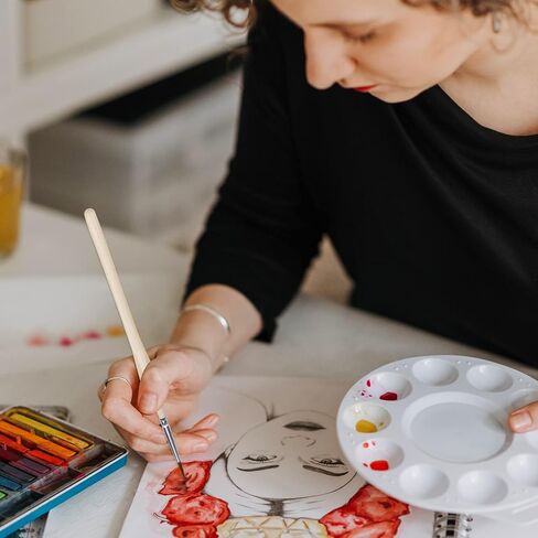 Miniature Detail Paint Brushes, Professional Paint Brushes Set-11 Pcs, Artist Paint Brush for Oil Acrylic Painting, Small Watercolor Brushes Fine Tip for Kids Adults Art Drawing Craft Gifts in Kuwait