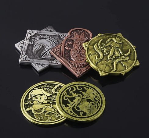 Fantasy Coin | Cthulhu Lovecraft Mythos Necronomicon Horror Demon | Vintage Metal Coin (Rose Gold) in Saudi Arabia