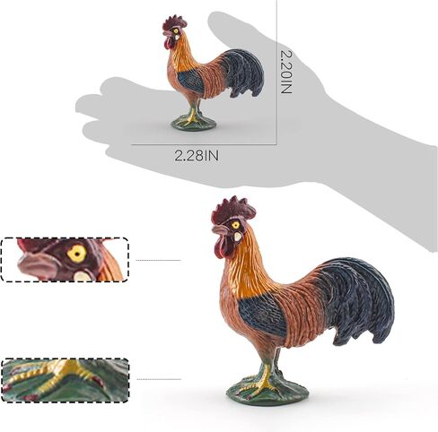 LC JoyCre Animals Turkey Toys Turkey Figurine Farm Animal Figurines for Toddlers Preschool Animals Figures Eduactional Model Toy for Kids Party Decoration in Kuwait